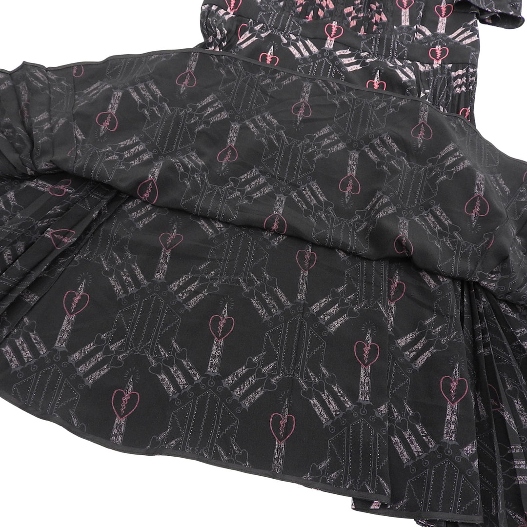 Excellent Valentino one piece black silk Women 42