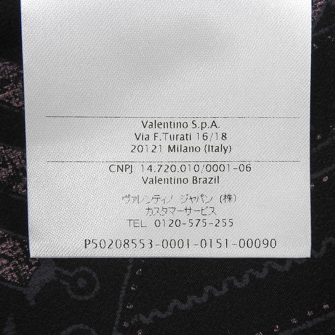 Excellent Valentino one piece black silk Women 42