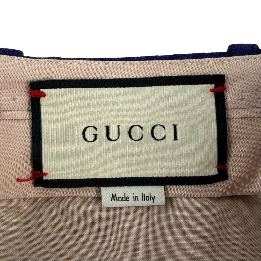 Discounted Excellent GUCCI Pants Navy wool Women 36 611284