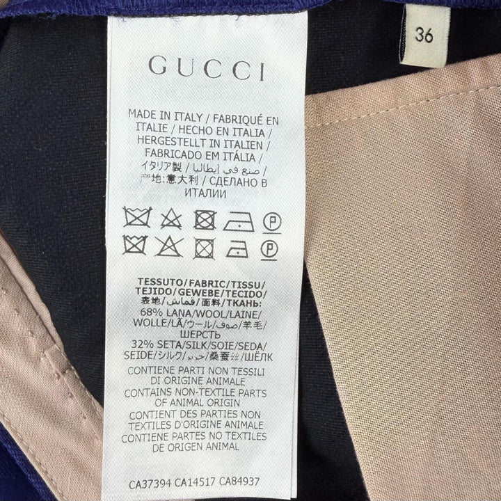 Discounted Excellent GUCCI Pants Navy wool Women 36 611284