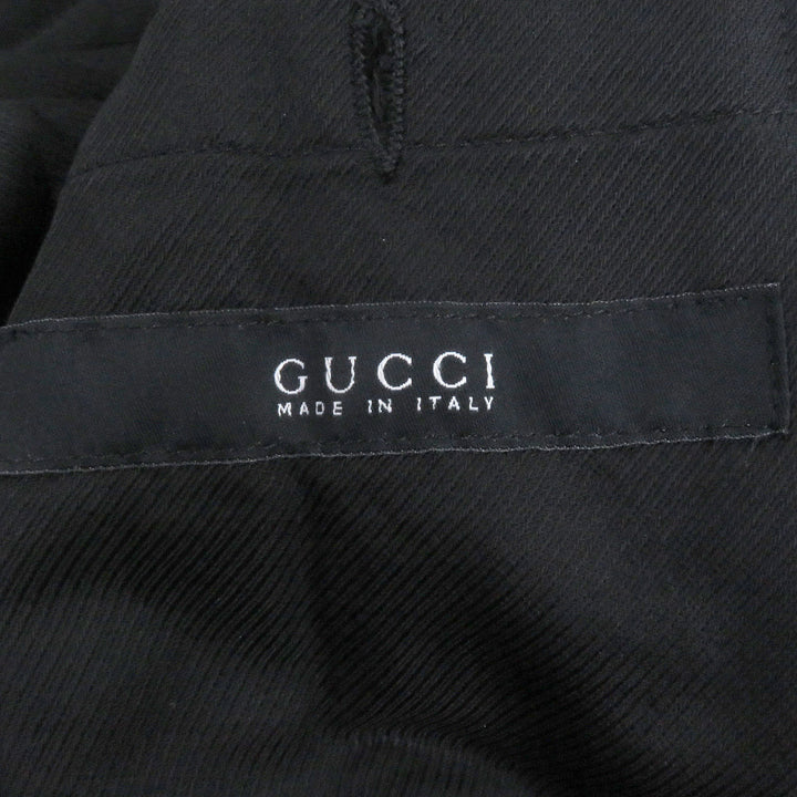 GUCCI 经典款 Tom Ford 风格黑色聚酰胺棉服，男款 46 码