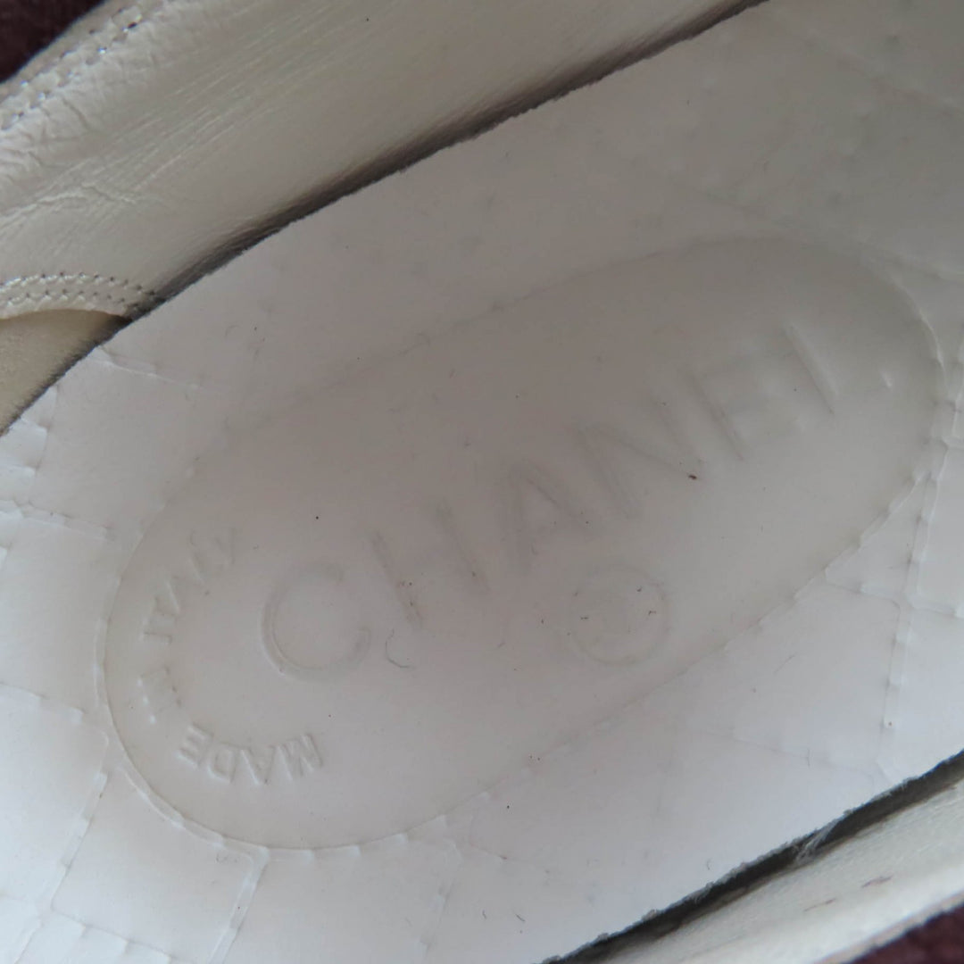 素晴らしい CHANEL スリッポン COCO マーク ツイード＆スエード レザー スニーカー 36 16B G31713