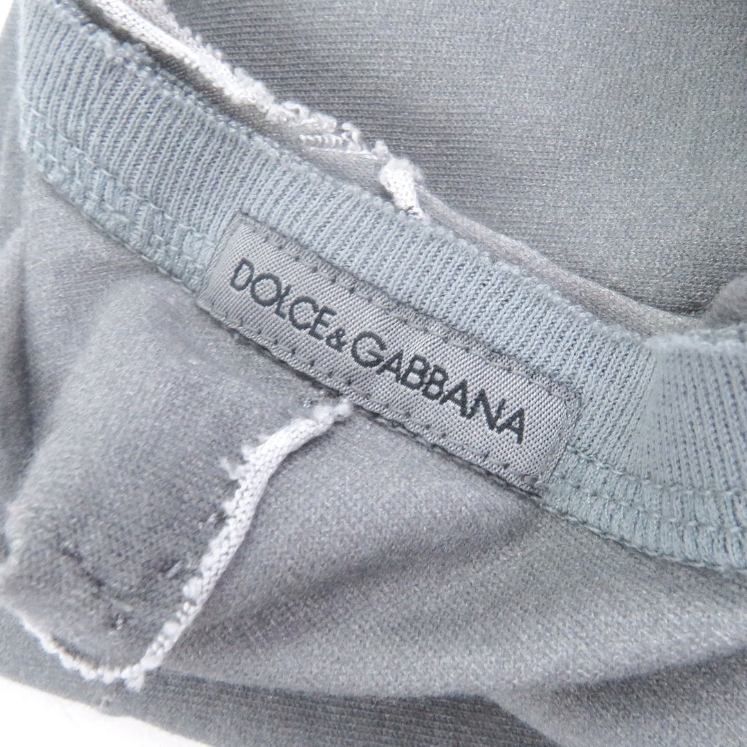 Excellent DOLCE&GABBANA Short sleeve T-shirt Black tag print design