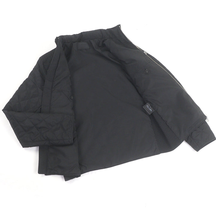 Great PRADA Blouson Triangle logo padded quilting black
