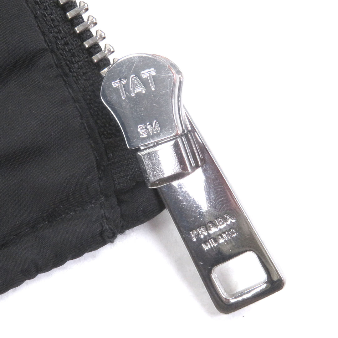 Great PRADA Blouson Triangle logo padded quilting black