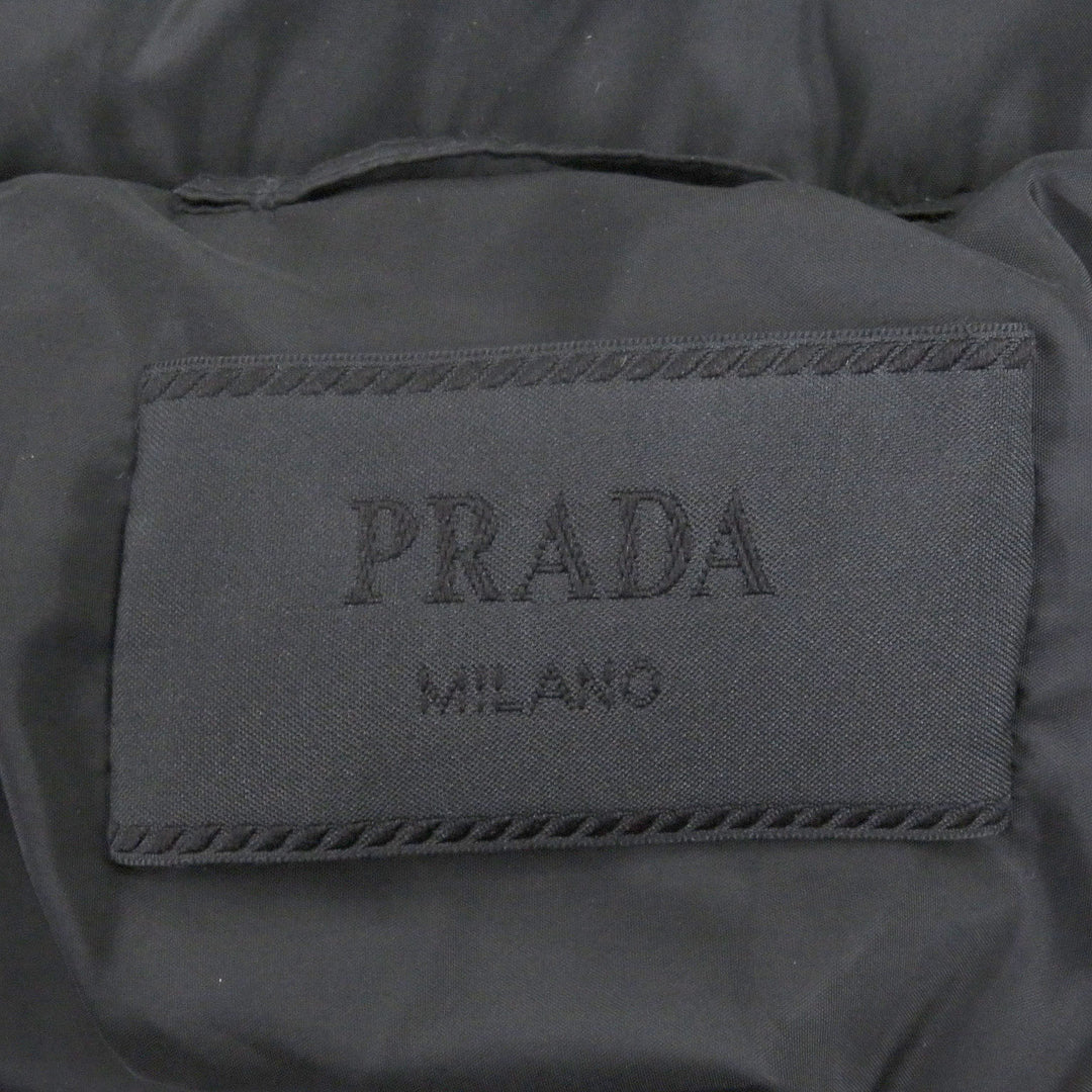 Great PRADA Blouson Triangle logo padded quilting black