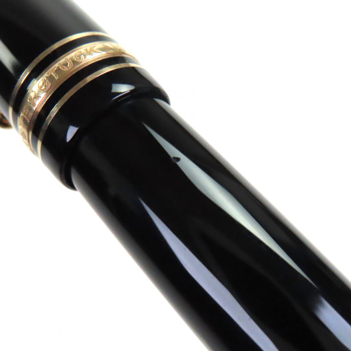 偉大な モンブラン 万年筆 マイスターシュテュック 149 ホワイトスター ブラックゴールド 18K メンズ
