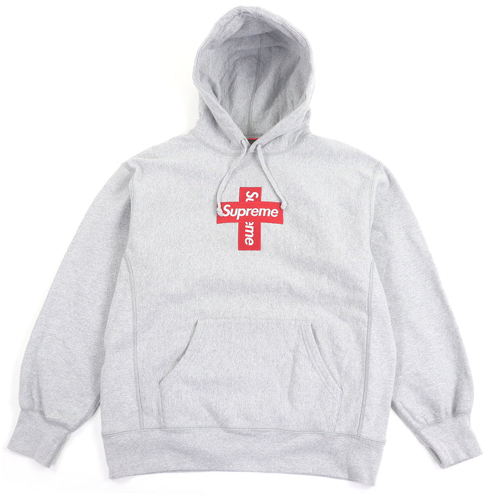 素晴らしいSupremeのパーカー、クロスボックスロゴフード付きスウェットシャツプルオーバー