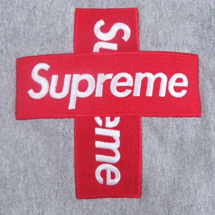 素晴らしいSupremeのパーカー、クロスボックスロゴフード付きスウェットシャツプルオーバー