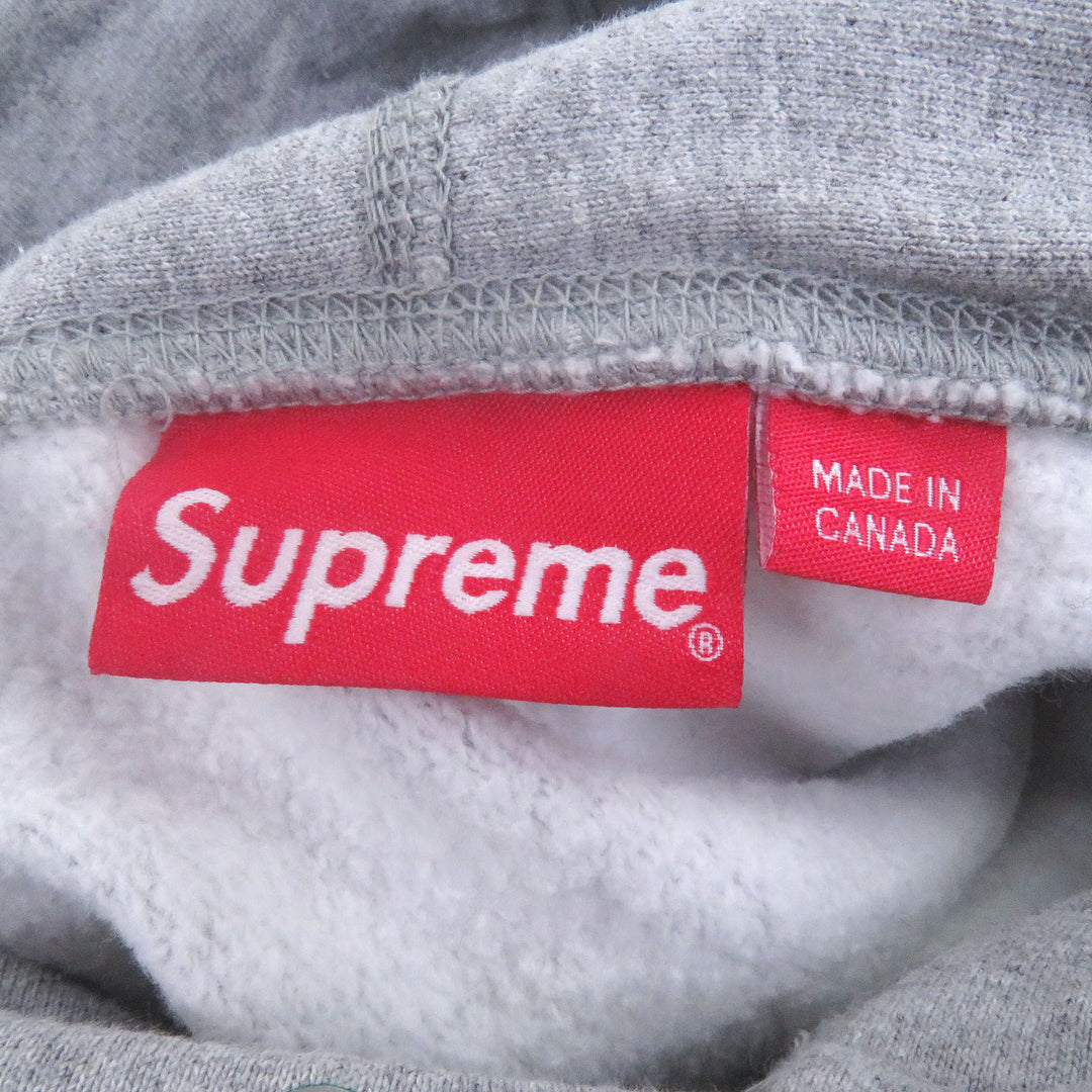 素晴らしいSupremeのパーカー、クロスボックスロゴフード付きスウェットシャツプルオーバー