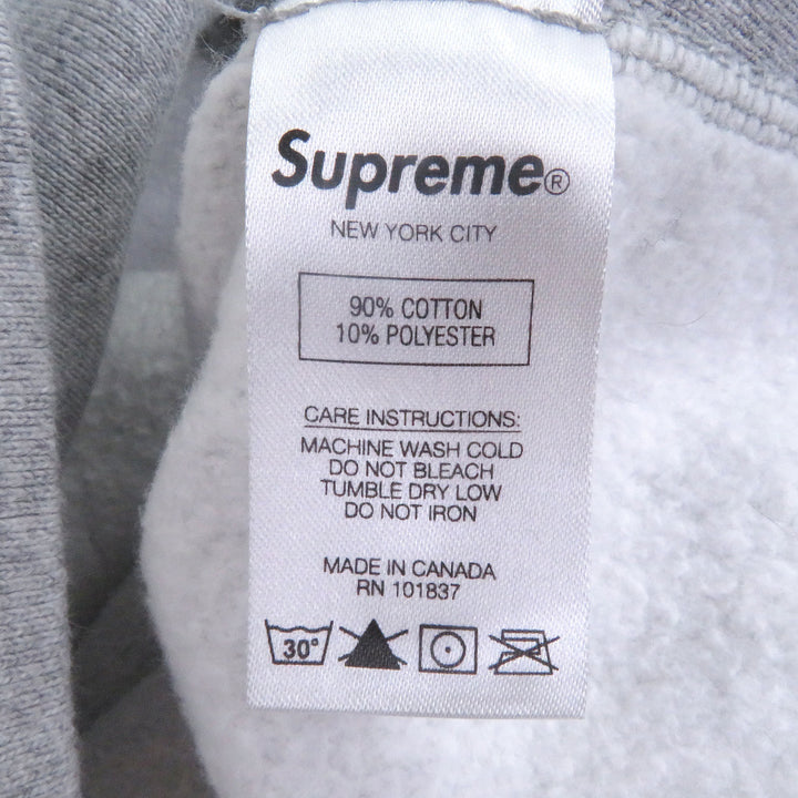 素晴らしいSupremeのパーカー、クロスボックスロゴフード付きスウェットシャツプルオーバー