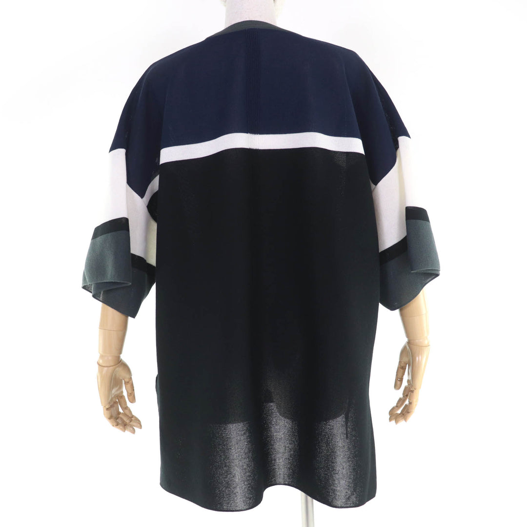 Excellent CFCL Short sleeve knit TC GARTER SHORT SLEEVE TEE SHIRT black Women F