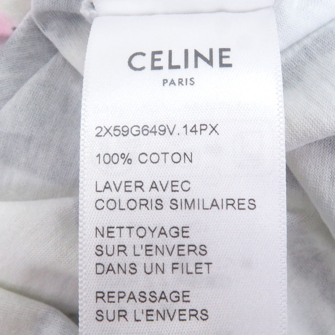 素晴らしいCELINE 半袖Tシャツ エディ・エラ タイダイ柄 コットンジャージー ルーズ