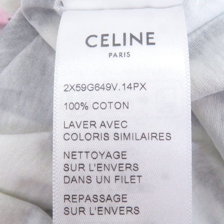 素晴らしいCELINE 半袖Tシャツ エディ・エラ タイダイ柄 コットンジャージー ルーズ
