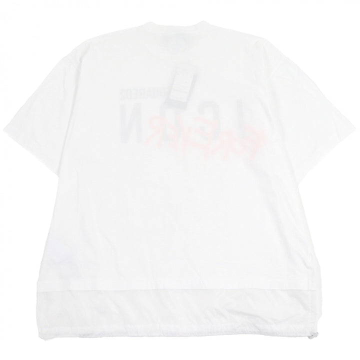新品 DSQUARED2 半袖Tシャツ ロゴプリント ホワイト コットン メンズ L S79GC0041