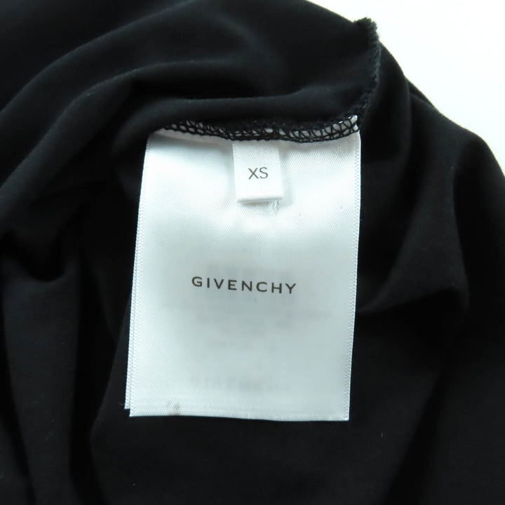 纪梵希 (GIVENCHY) 黑色纯棉短袖T恤，女款XS码，货号BW707Y3Z96