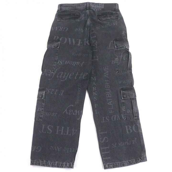 Great Supreme Martine Rose Denim pants All-over logo cargo pants