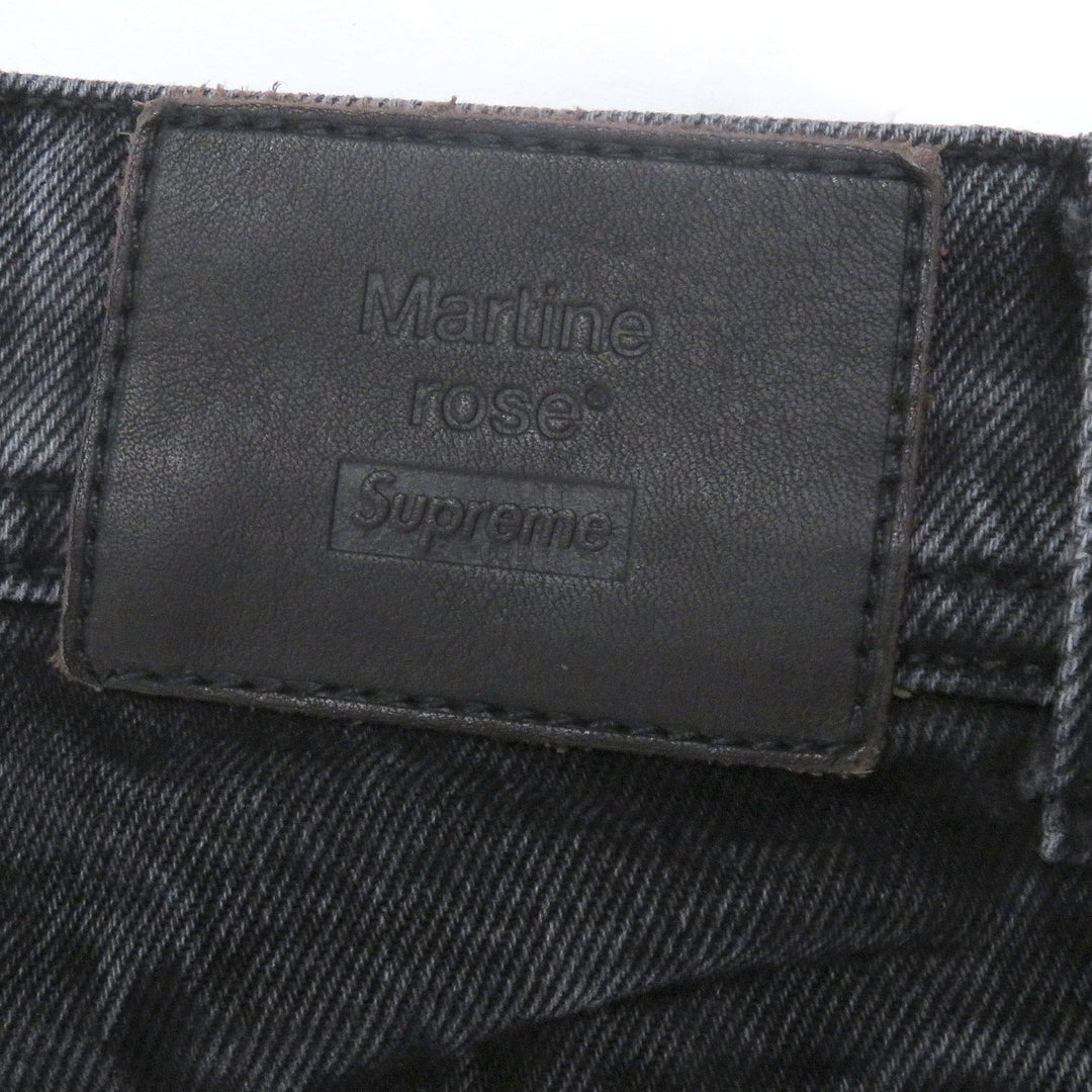 Great Supreme Martine Rose Denim pants All-over logo cargo pants