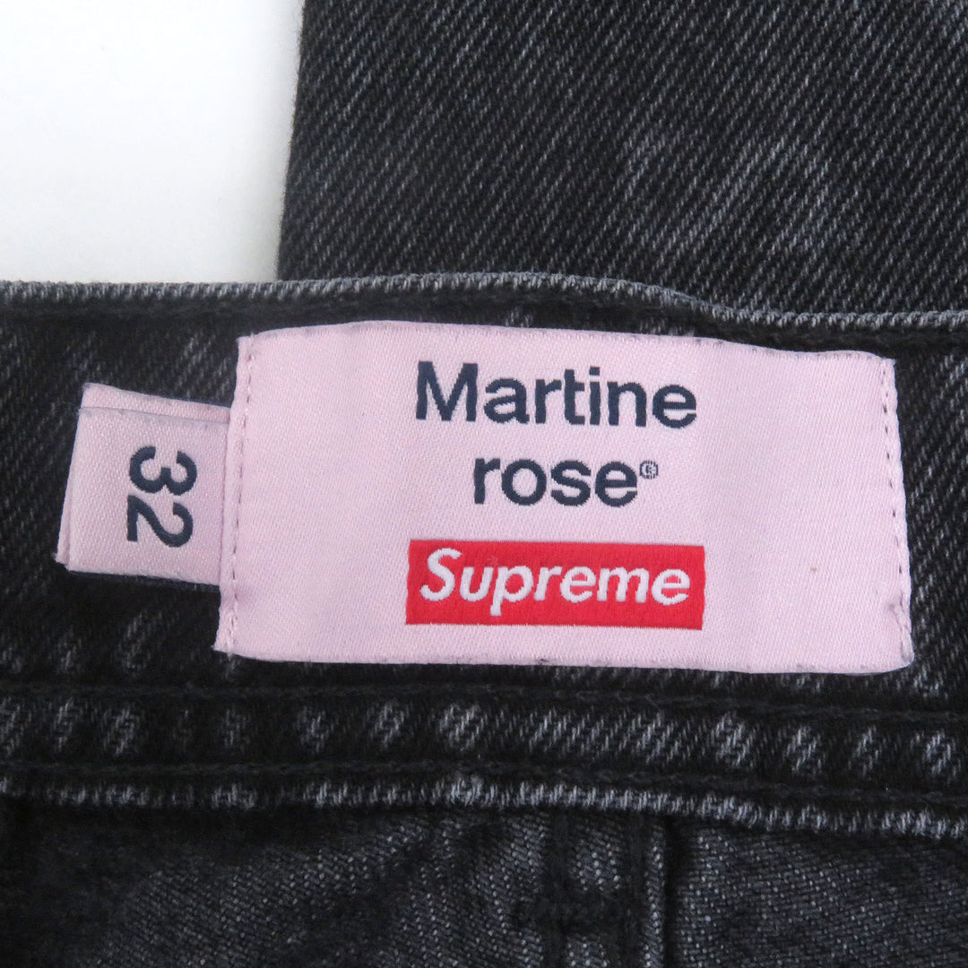 Great Supreme Martine Rose Denim pants All-over logo cargo pants