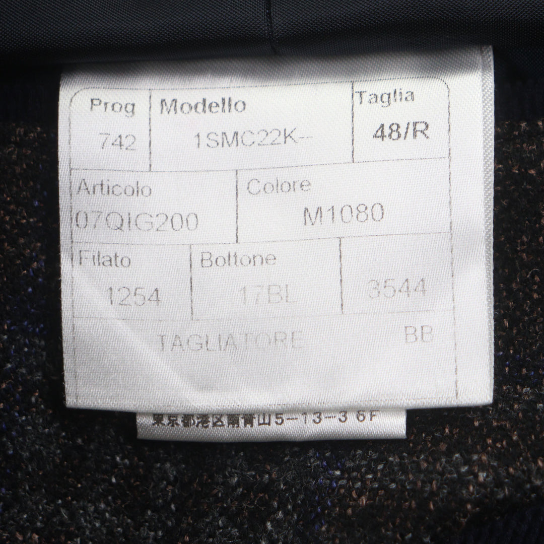 TAGLIATORE テーラードジャケット ブラウン ウール メンズ 48 1SMC22K 美品
