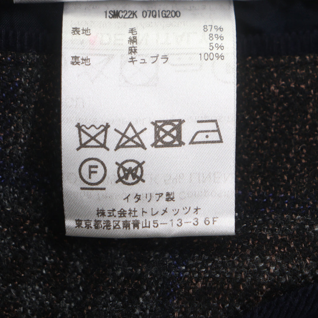TAGLIATORE テーラードジャケット ブラウン ウール メンズ 48 1SMC22K 美品