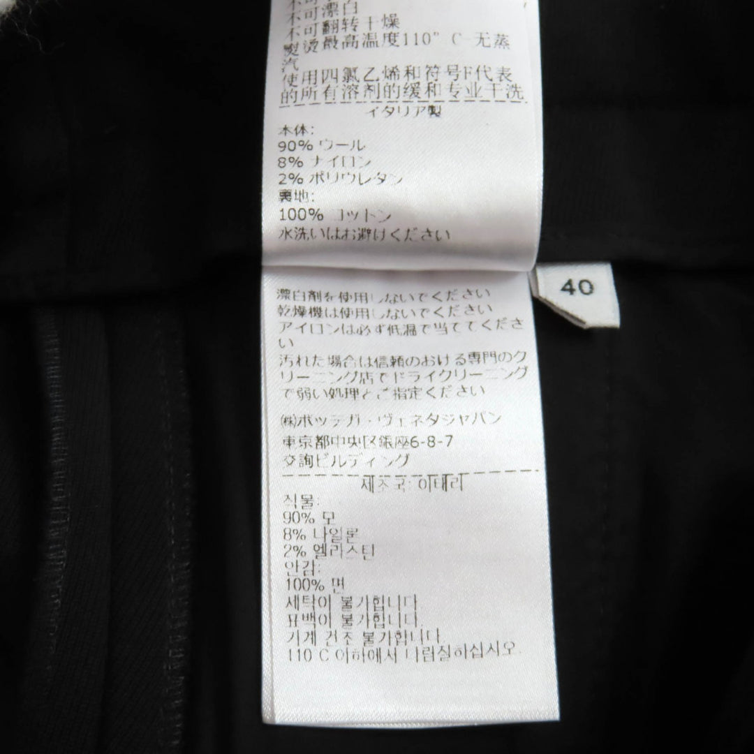 Pristine BOTTEGAVENETA Pants black wool Women 40 661375