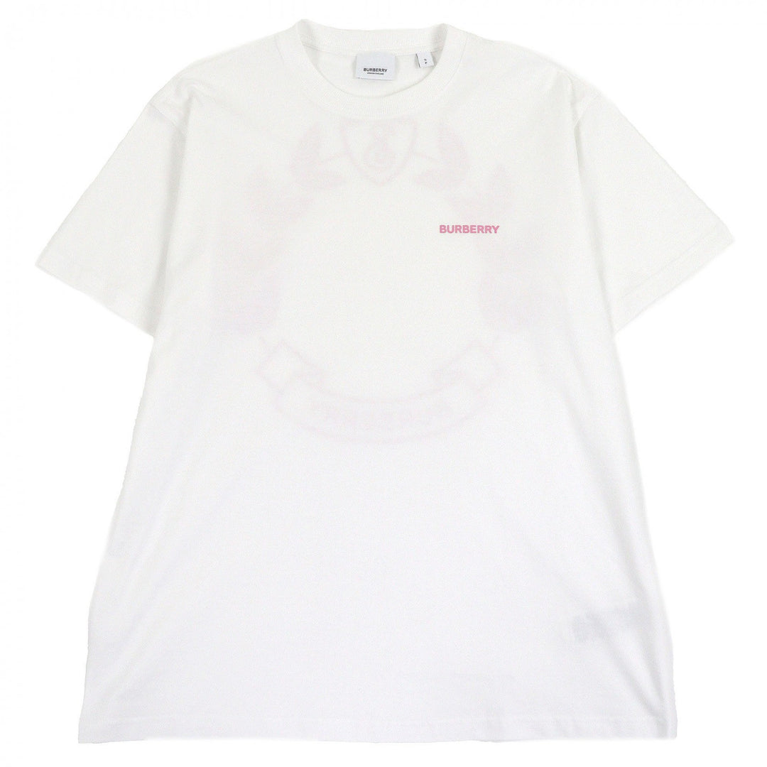 Excellent BURBERRY Short sleeve T-shirt Tisci period oak leaf back print white