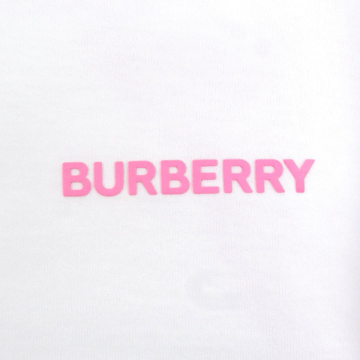 Excellent BURBERRY Short sleeve T-shirt Tisci period oak leaf back print white