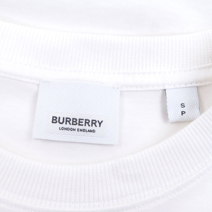 Excellent BURBERRY Short sleeve T-shirt Tisci period oak leaf back print white