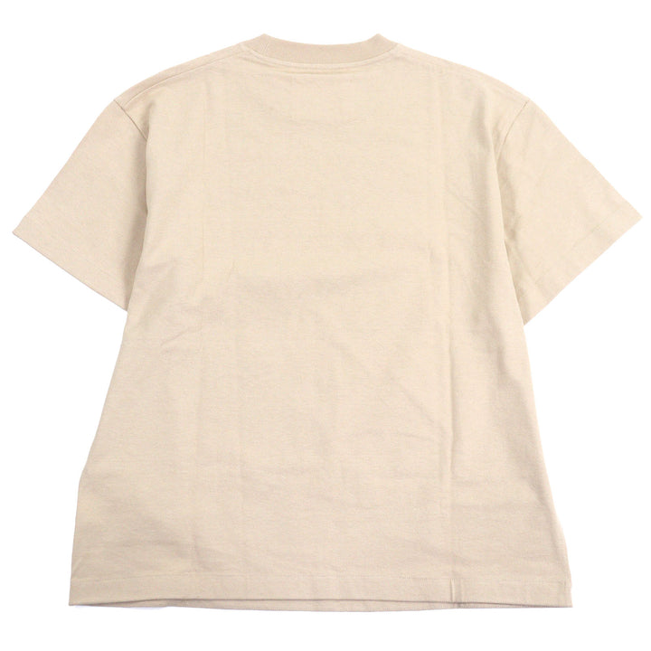 素晴らしい JIL SANDER 半袖Tシャツ ロゴプリント クルーネック ベージュ