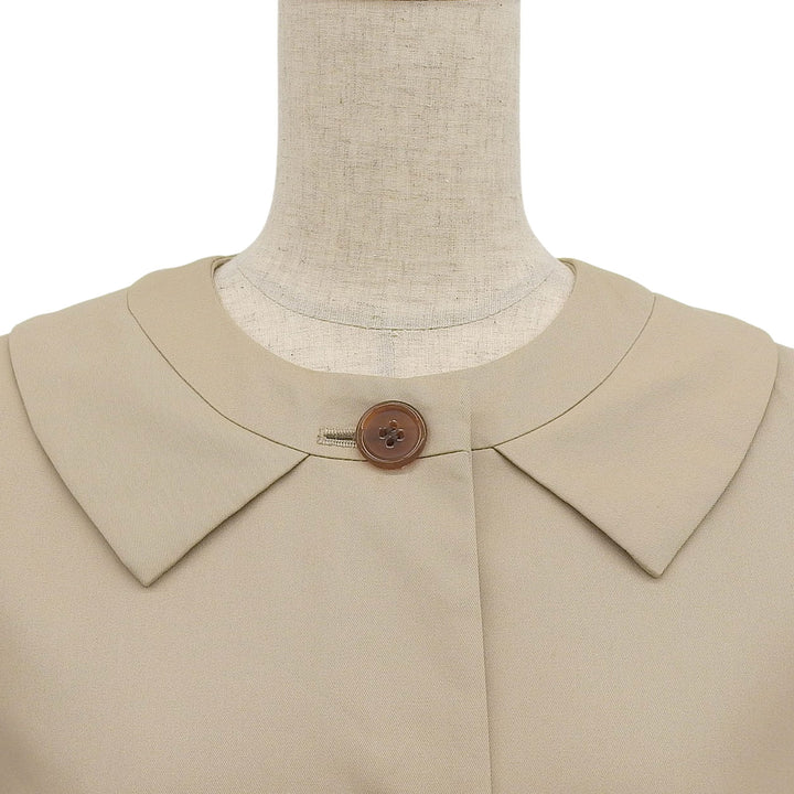 Excellent nooy coat beige cotton Women