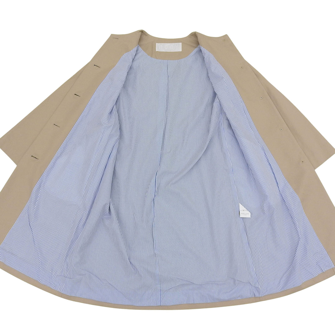 Excellent nooy coat beige cotton Women