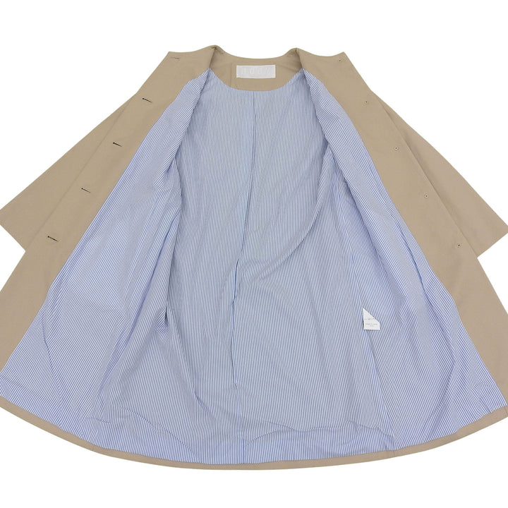 Excellent nooy coat beige cotton Women