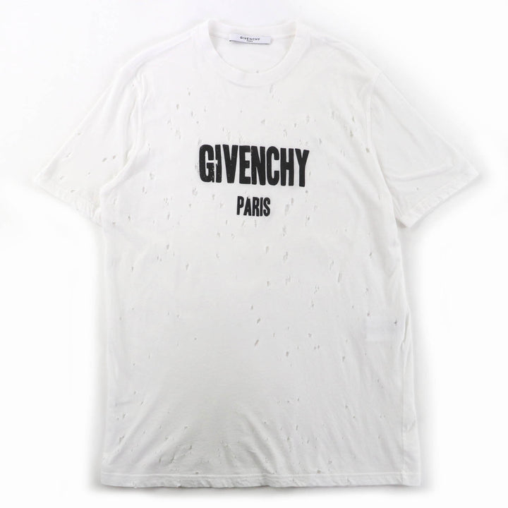 優れたGIVENCHY 半袖Tシャツ デストロイプロセッシング メンズ XS BW700D305P