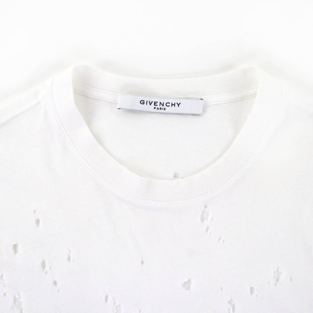 Excellent GIVENCHY Short sleeve T-shirt Destroy Processing mens XS BW700D305P