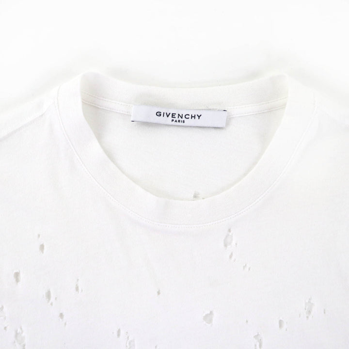 Excellent GIVENCHY Short sleeve T-shirt Destroy Processing mens XS BW700D305P