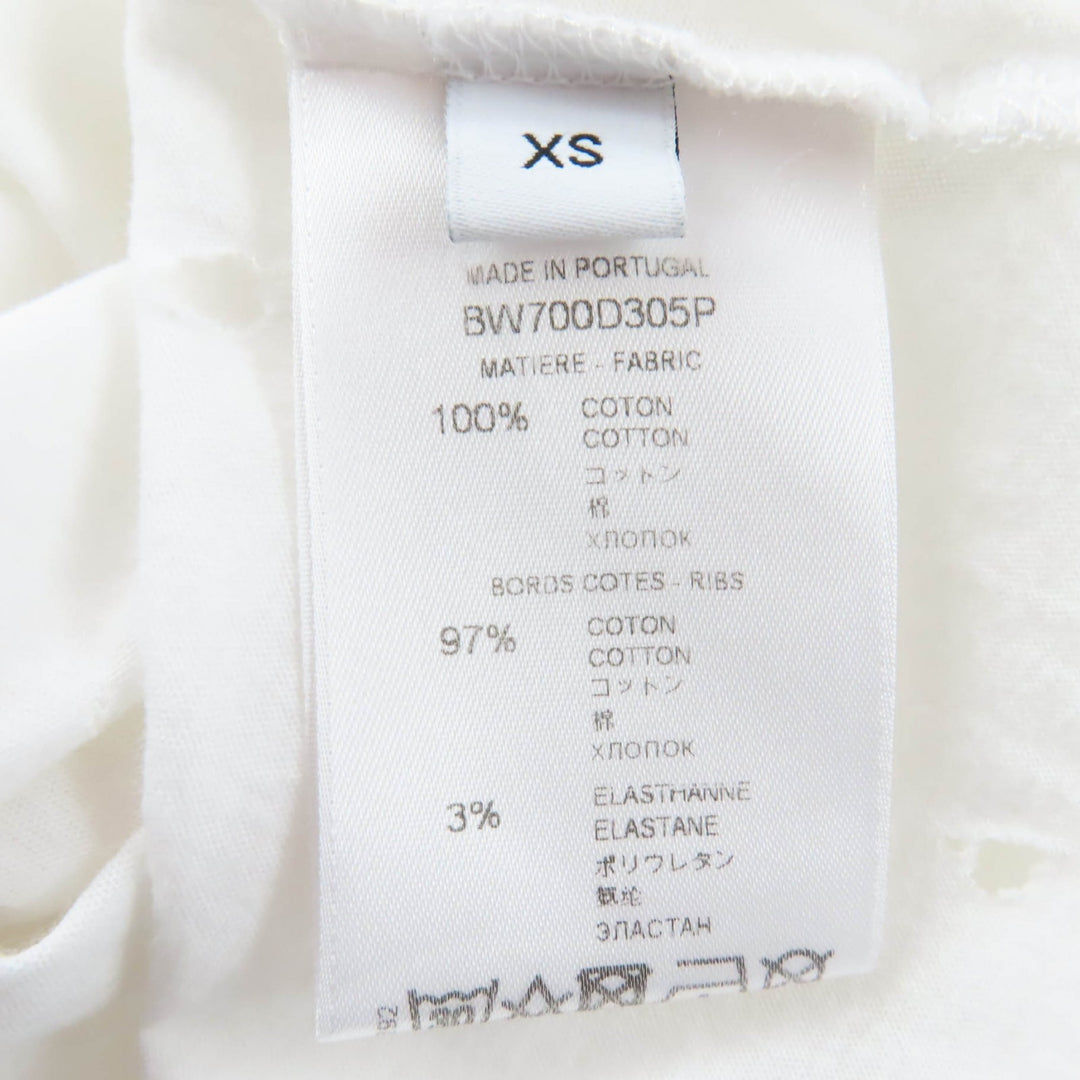 Excellent GIVENCHY Short sleeve T-shirt Destroy Processing mens XS BW700D305P