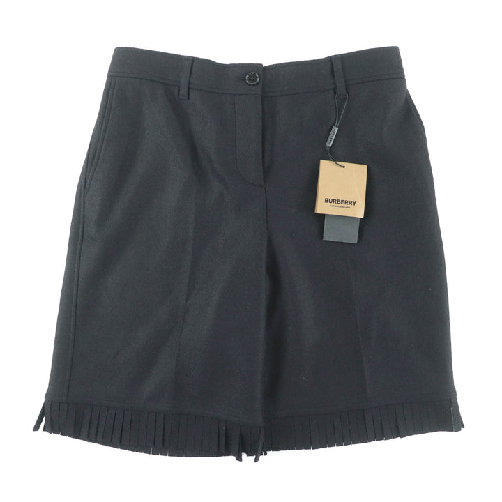 Pristine BURBERRY Shorts black Virgin wool Women 40 8046913