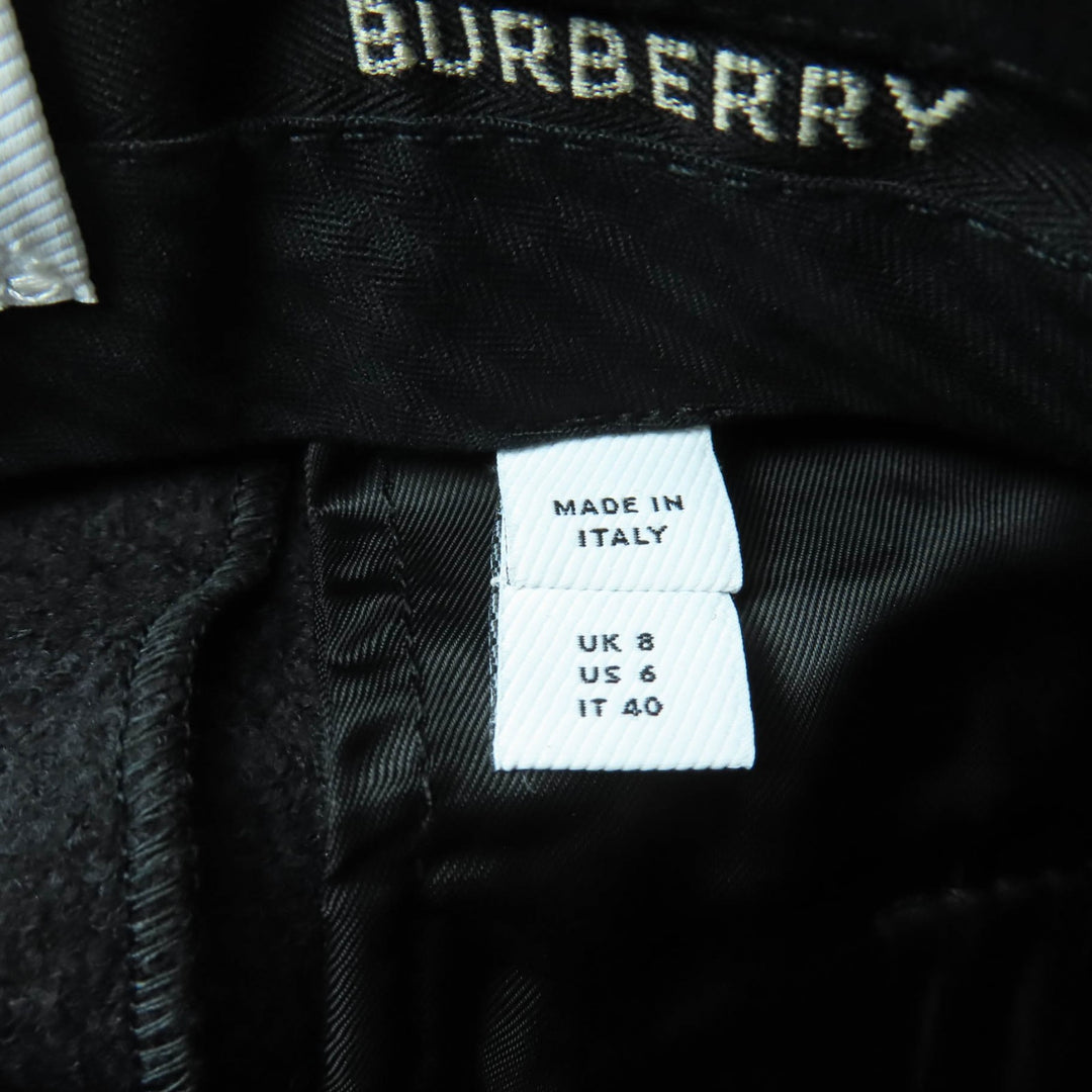 Pristine BURBERRY Shorts black Virgin wool Women 40 8046913
