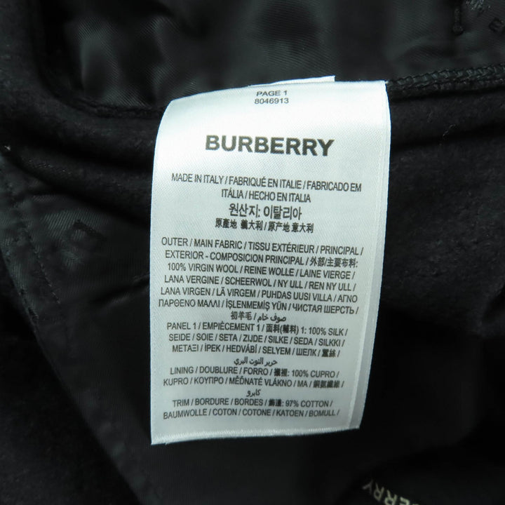 Pristine BURBERRY Shorts black Virgin wool Women 40 8046913