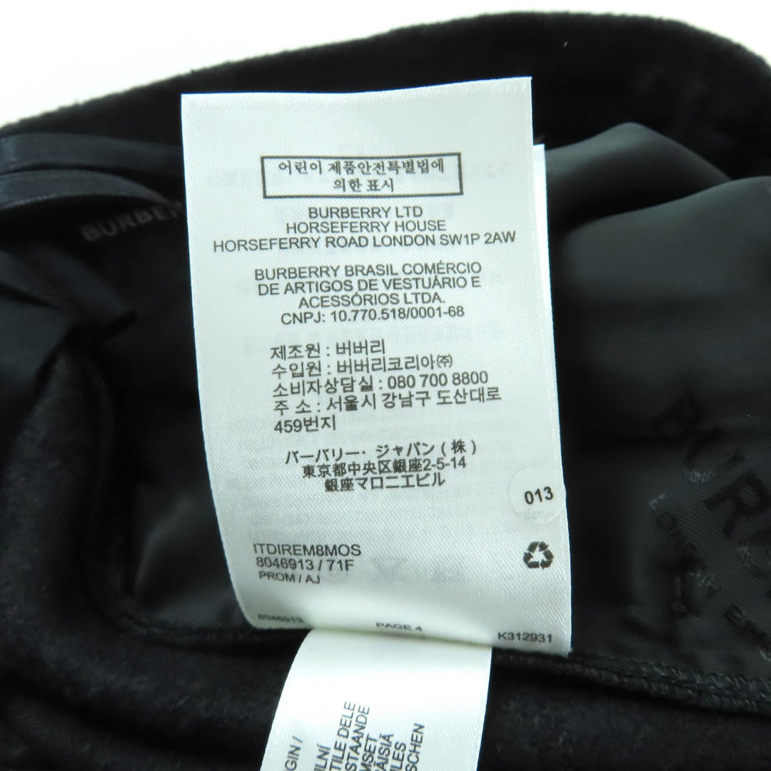 Pristine BURBERRY Shorts black Virgin wool Women 40 8046913