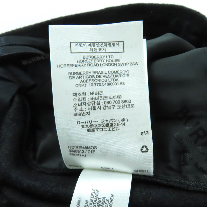Pristine BURBERRY Shorts black Virgin wool Women 40 8046913
