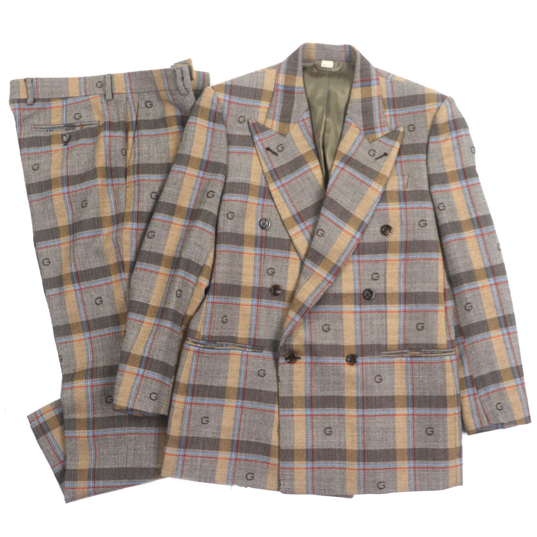 GUCCI 男士羊毛两件套，尺码 48，货号 675837 680704