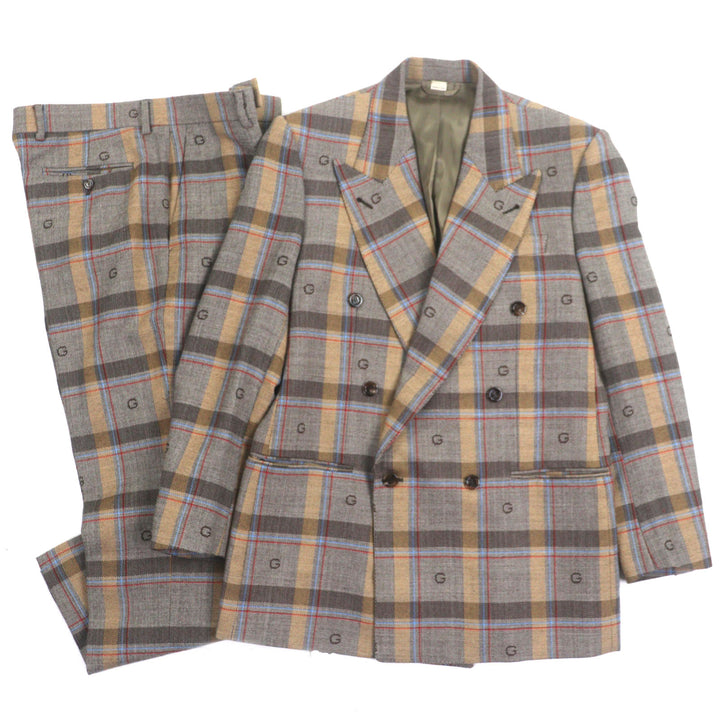GUCCI 男士羊毛两件套，尺码 48，货号 675837 680704