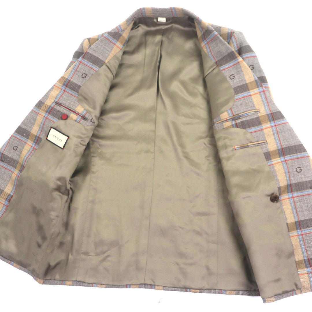 GUCCI 男士羊毛两件套，尺码 48，货号 675837 680704