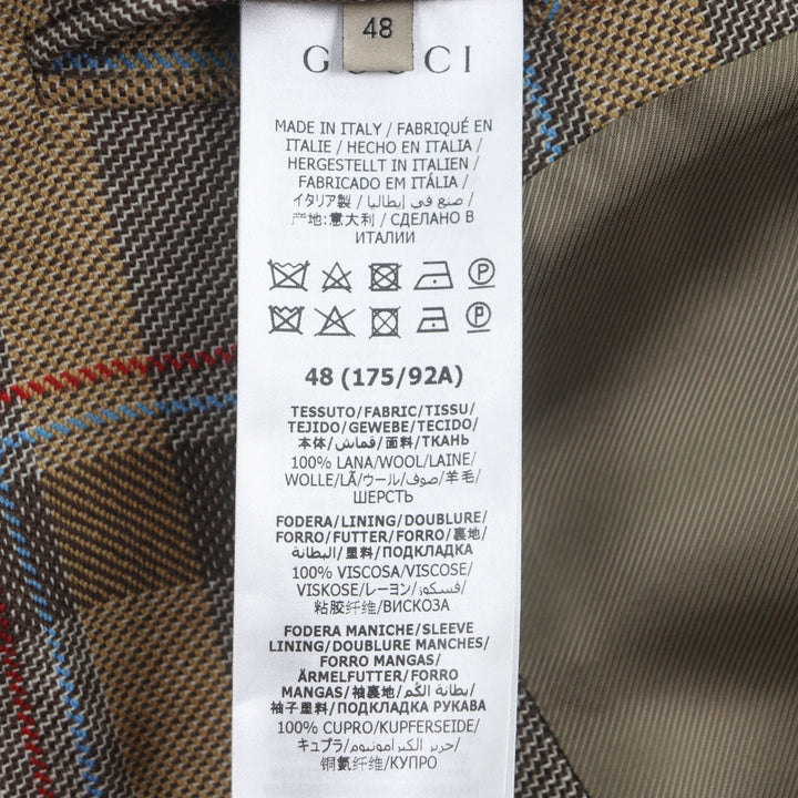 GUCCI 男士羊毛两件套，尺码 48，货号 675837 680704