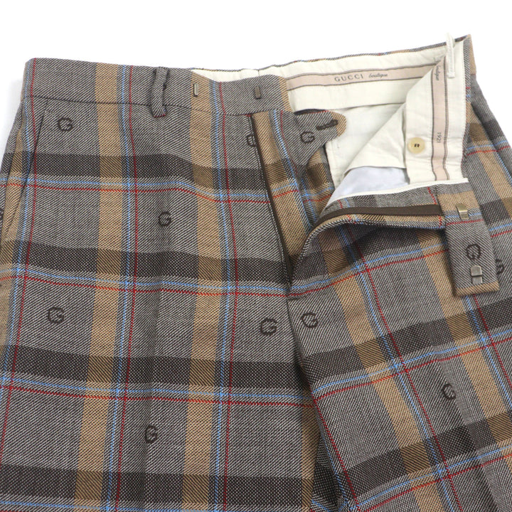 GUCCI 男士羊毛两件套，尺码 48，货号 675837 680704