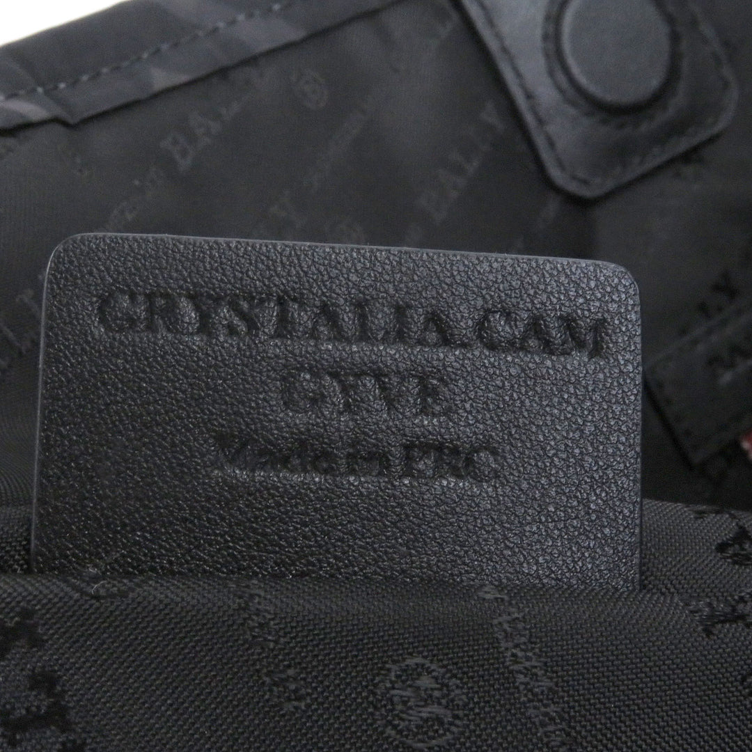 美品 BALLY トートバッグ CRYSTALIA 迷彩柄 ロゴプリント カーキ