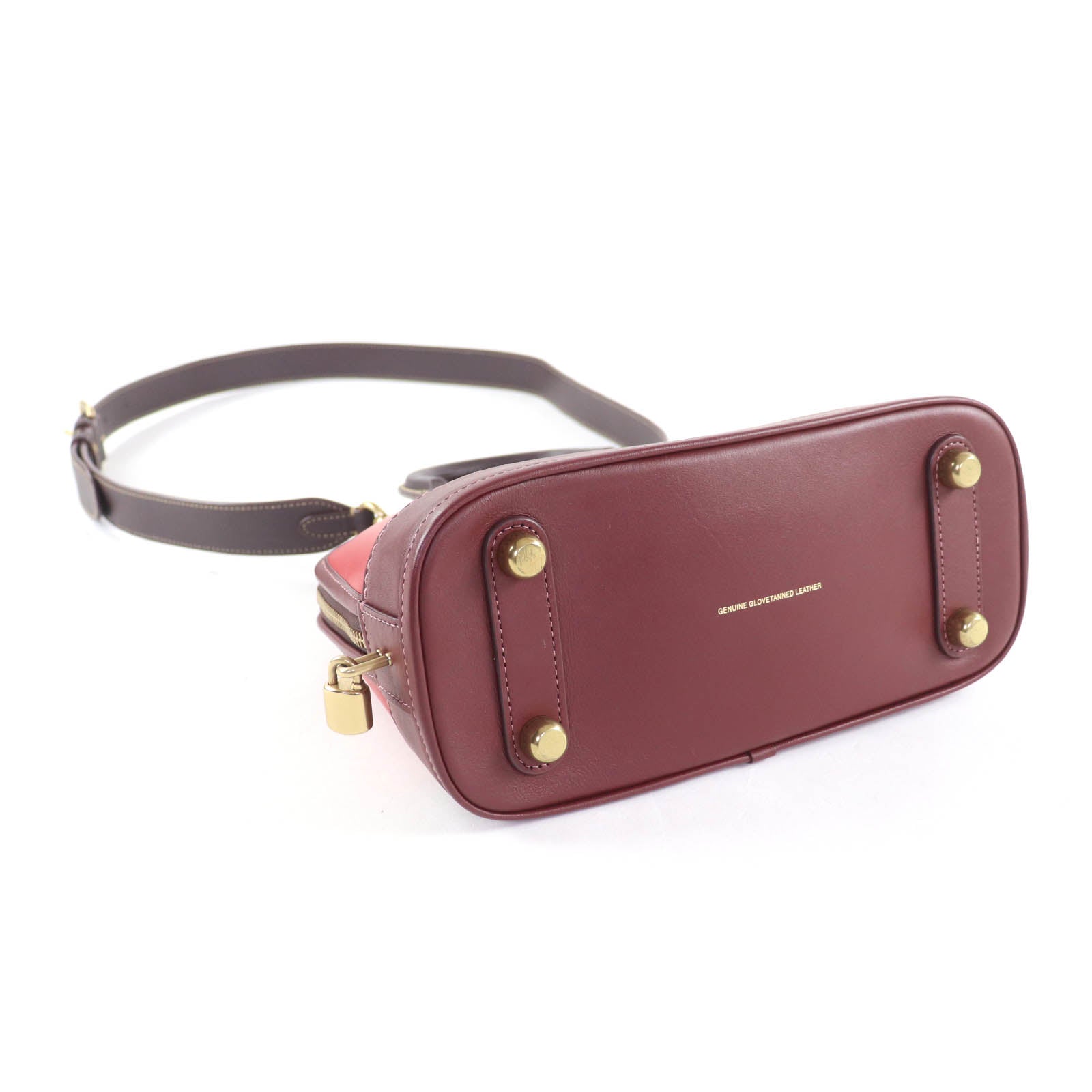 Excellent COACH Handbag Revel Colorblock Bag Red leather Women