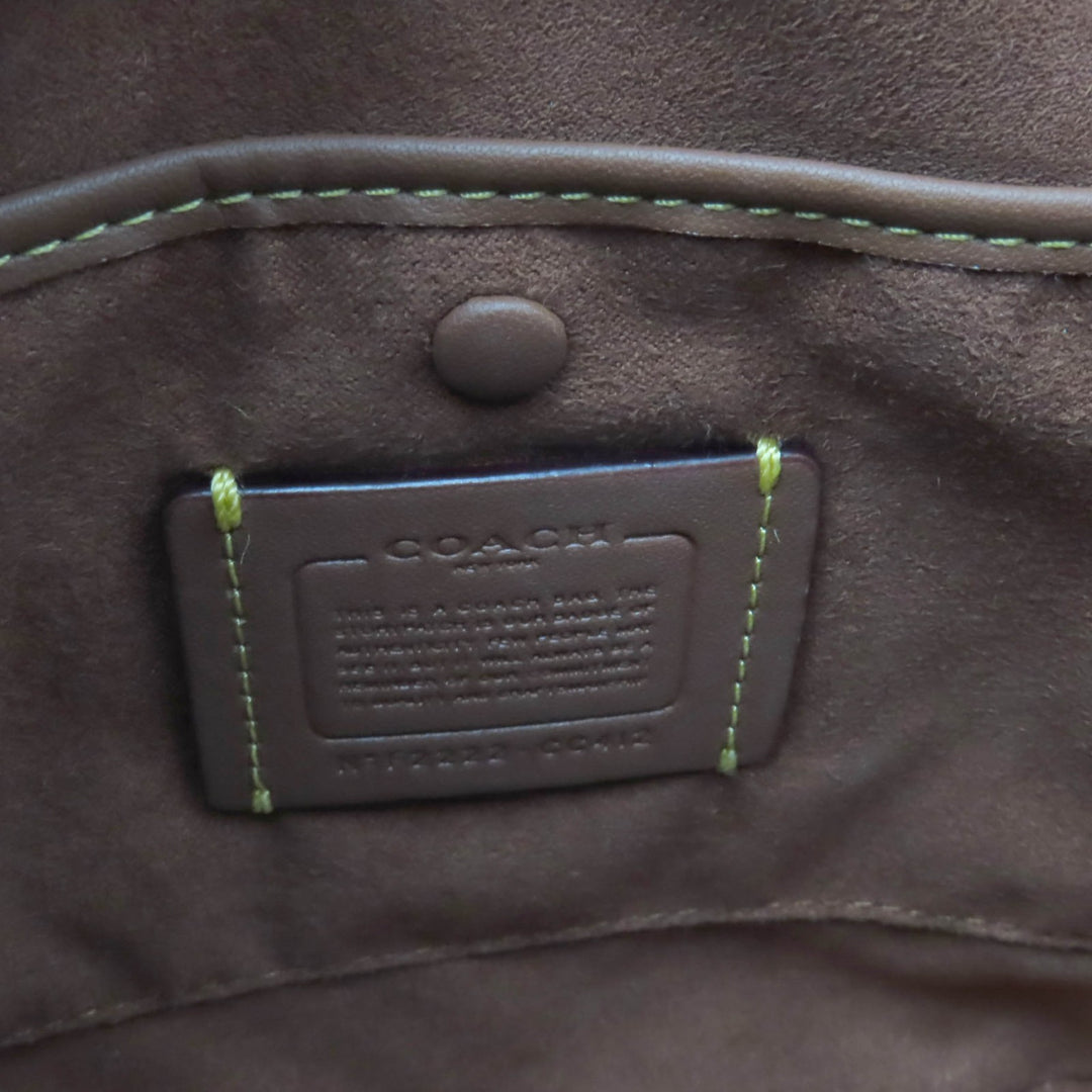 精美 COACH 手提包 Revel 撞色包 红色皮革 女款 CC412